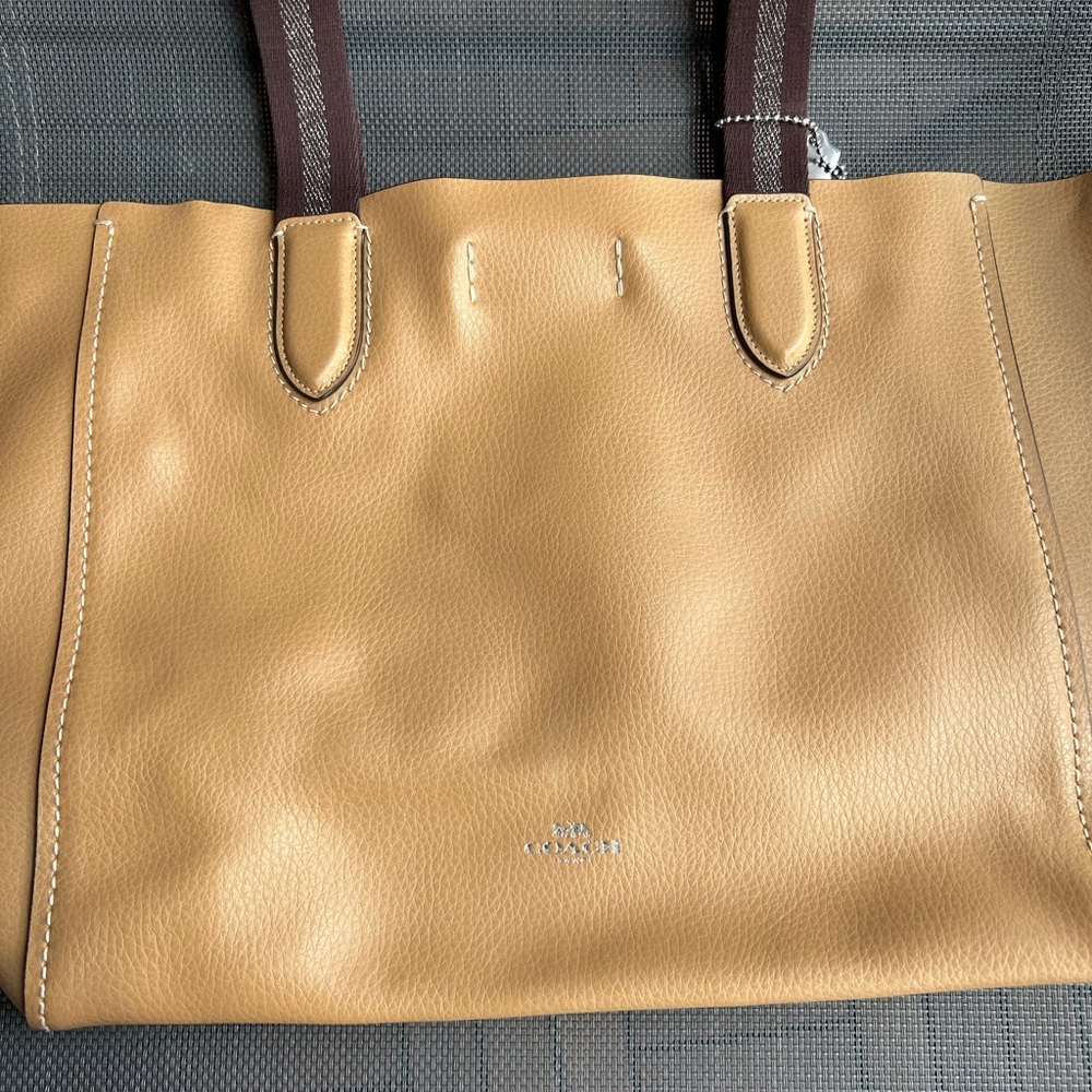 Coach Tan Leather Tote Bag
